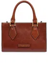 The Bridge Leather Top-handle Tote Bag In Multi