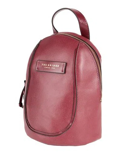 The Bridge Handbags - Backpacks In Burgundy