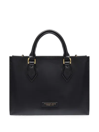 The Bridge Ida Leather Shoulder Bag In Black