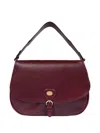 The Bridge Isadora Buckle-fastening Leather Tote Bag In Red