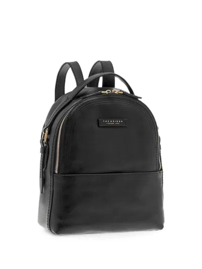 The Bridge Leather Backpack In Black