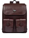 The Bridge Leather Backpack In Brown