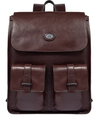 The Bridge Leather Backpack In Brown