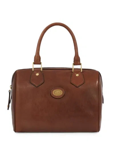 The Bridge Leather Bauletto Should Strap Tote Bag In Brown