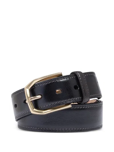 The Bridge Leather Belt In Black