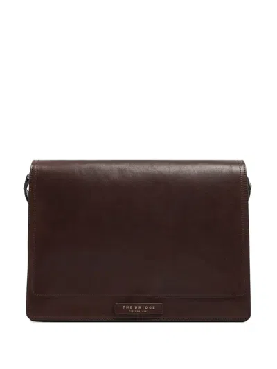 The Bridge Leather Briefcase In Brown