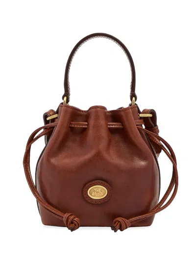The Bridge Leather Bucket Bag In Brown