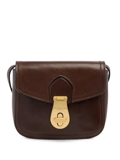 The Bridge Leather Buckle-fastening Cross Body Bag In Brown