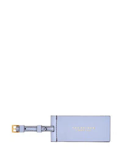 The Bridge Leather Buckle-fastening Luggage Tag In White