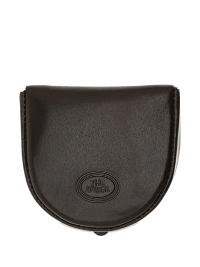 The Bridge Leather Coin Purse In Brown