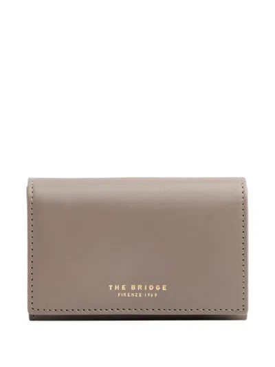 The Bridge Leather Coin Wallet In Purple