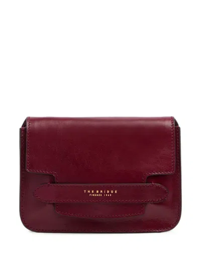 The Bridge Leather Cross Body Bag In Purple