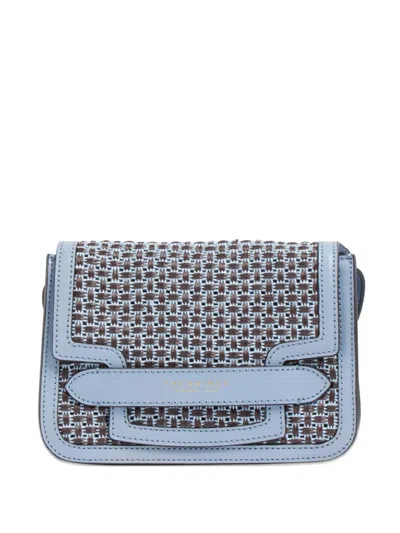 The Bridge Leather Cross Body Bag In Blue