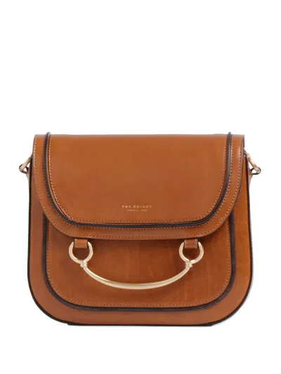 The Bridge Leather Cross Body Bag In Brown