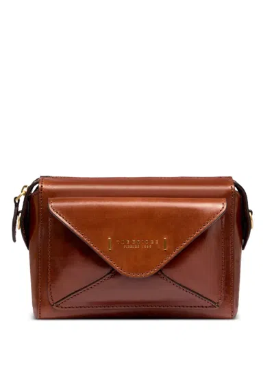 The Bridge Leather Cross Body Bag In Brown