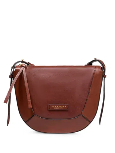The Bridge Leather Cross Body Bag In Brown