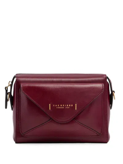 The Bridge Leather Cross Body Bag In Purple