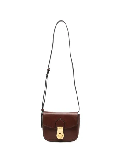 The Bridge Leather Crossbody Bag In Brown