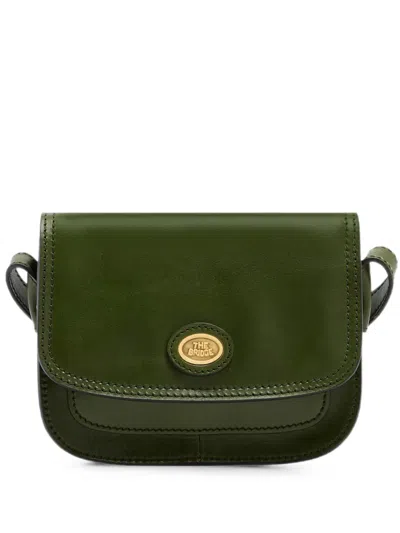 The Bridge Leather Crossbody Bag In Green