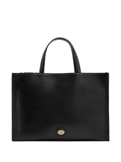 The Bridge Leather Laptop Bag In Black