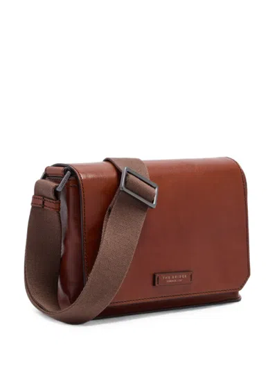 The Bridge Leather Messenger Bag In Brown