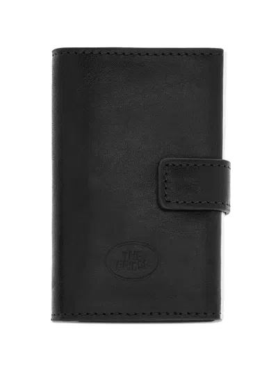 The Bridge Leather Press-stud Cardholder In Black
