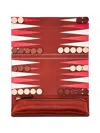 The Bridge Leather Roll-up Backgammon Set In Multi