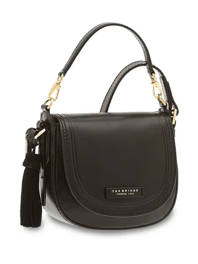 The Bridge Leather Shoulder Bag In Black