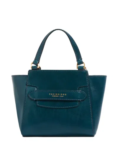 The Bridge Leather Shoulder Bag In Blue