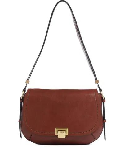 The Bridge Leather Shoulder Bag In Brown