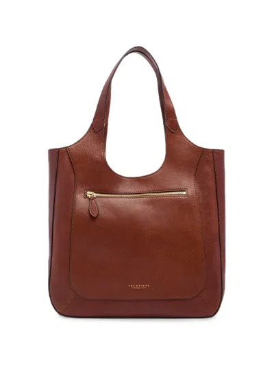 The Bridge Leather Shoulder Bag In Brown