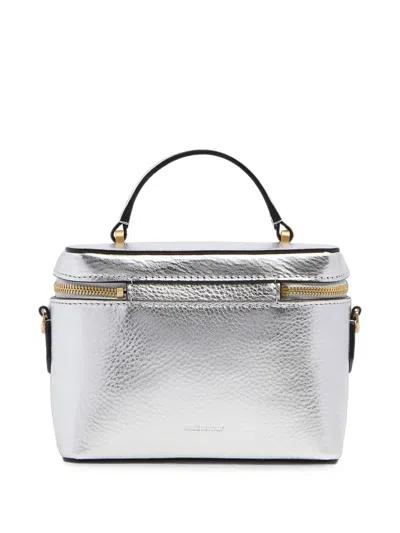 The Bridge Leather Shoulder Bag In Purple