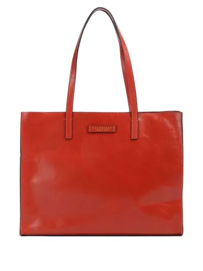 The Bridge Leather Shoulder Bag In Red