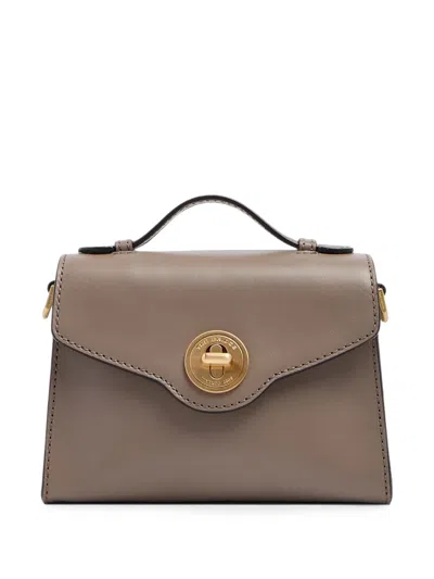 The Bridge Leather Tote Bag In Pink