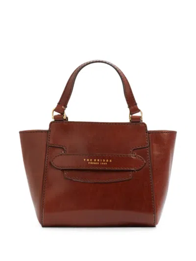 The Bridge Leather Tote Bag In Brown