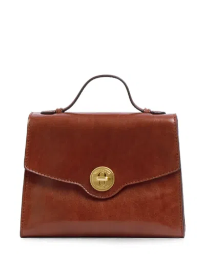 The Bridge Leather Tote Bag In Brown