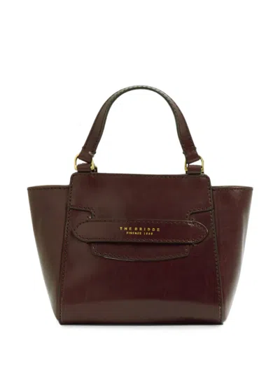 The Bridge Leather Tote Bag In Pink