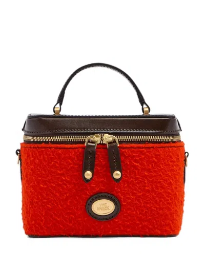The Bridge Leather Tote Bag In Red