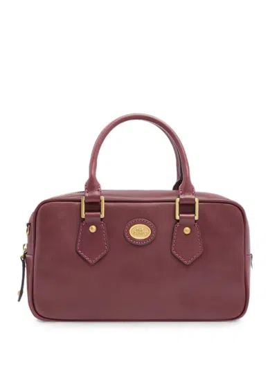 The Bridge Leather Tote Bag In Pink