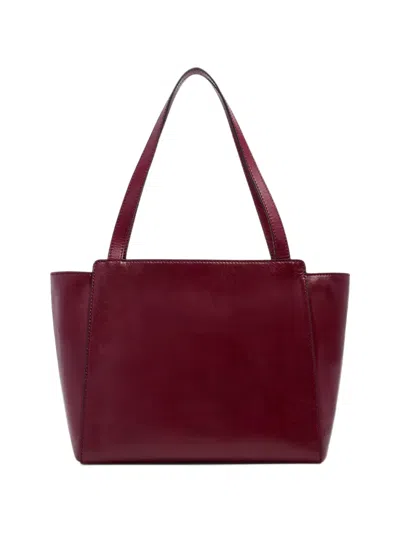 The Bridge Leather Tote Bag In Purple
