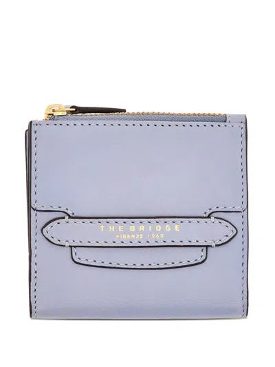 The Bridge Leather Wallet In Blue