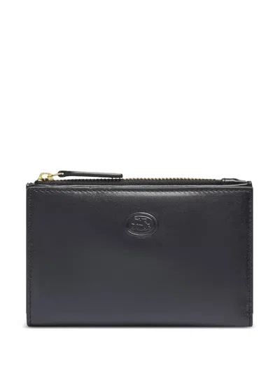 The Bridge Leather Zip Wallet In Black