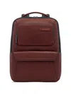 The Bridge Leather Zip-pocket Backpack In Brown