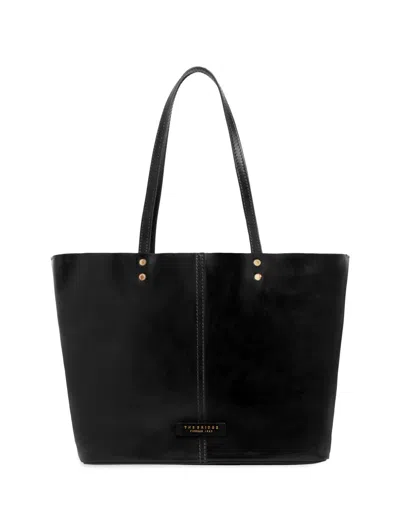 The Bridge Lisa Leather Tote Bag In Black