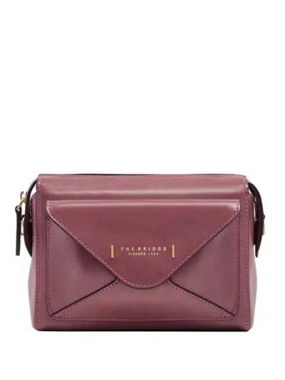 The Bridge Logo Cross Body Bag In Purple