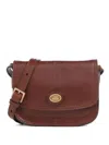 The Bridge Logo-plaque Leather Crossbody Bag In Brown