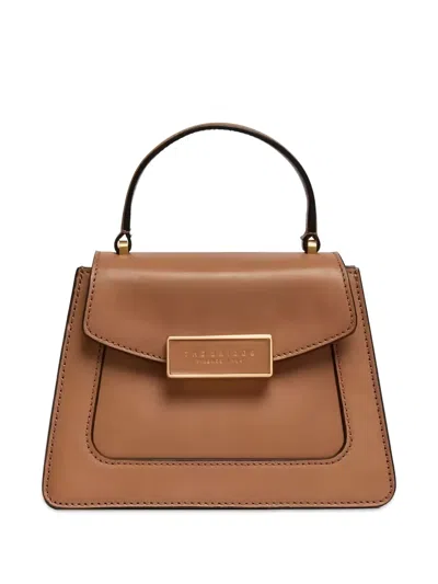 The Bridge Logo-plaque Tote Bag In Brown