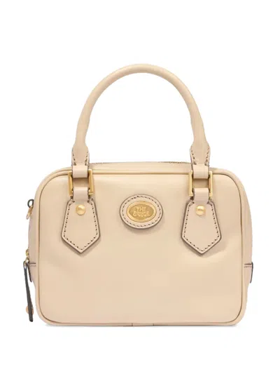 The Bridge Logo-plaque Tote Bag In Neutral