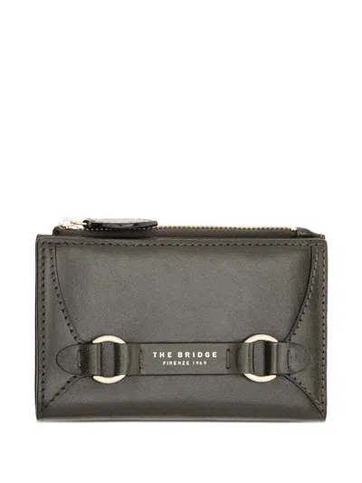 THE BRIDGE LOGO-PRINT LEATHER WALLET