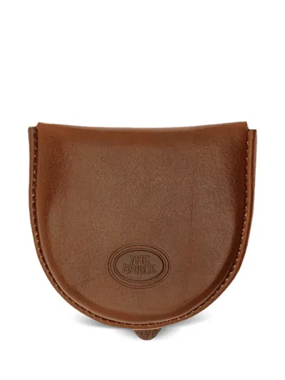 The Bridge Logo-debossed Leather Coin Purse In Brown